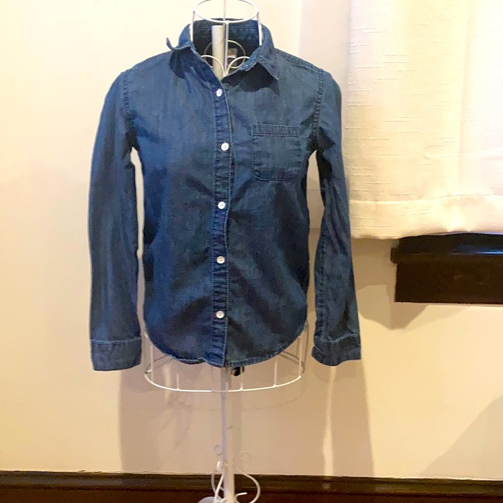 Cat & Jack Denim Button Down Shirt